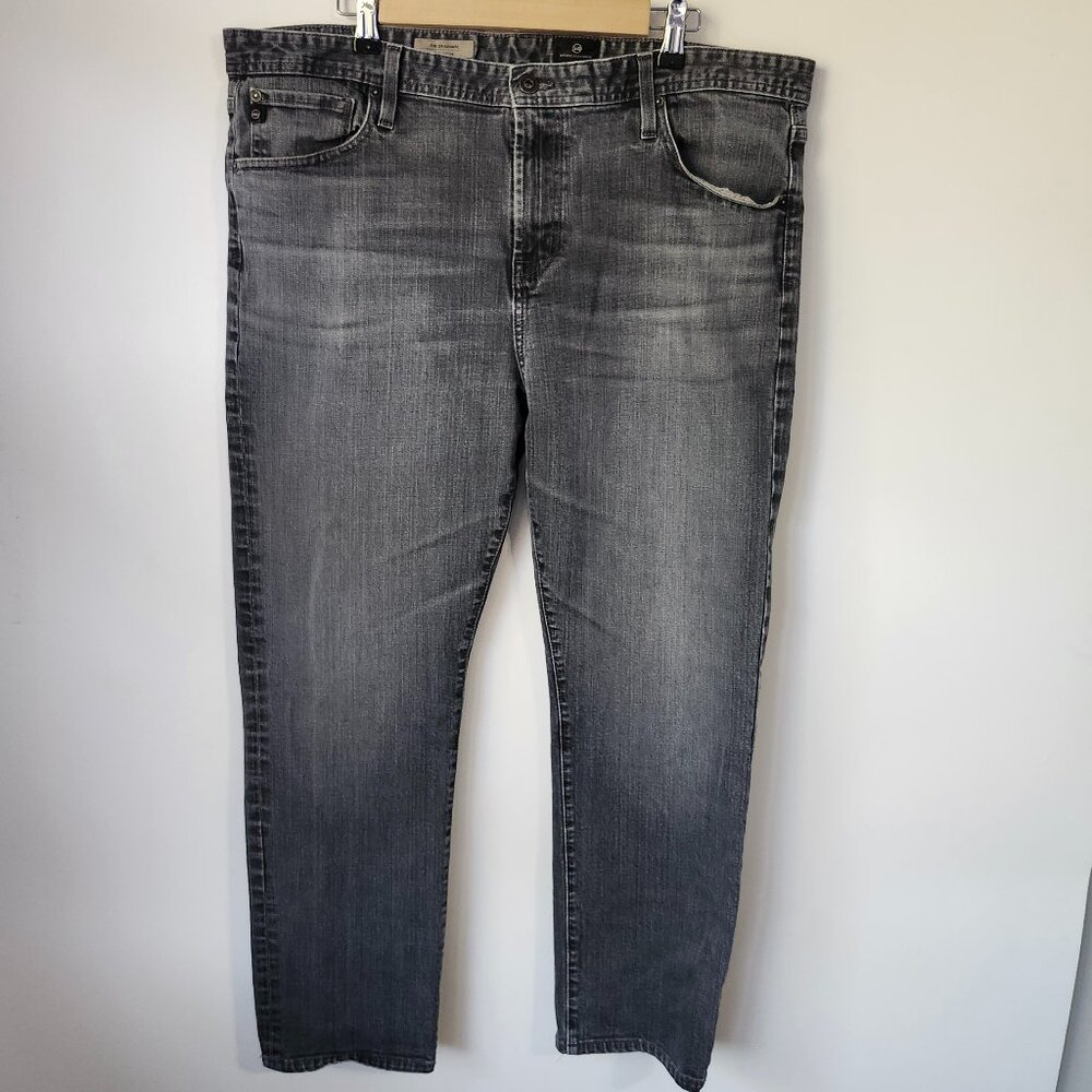 AG Adriano Goldschmied The Graduate Tailored Leg Jeans Gray Wash 40x34